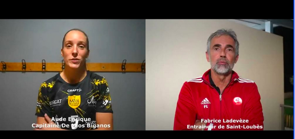 Reportage - N1 - J4 - Aude Enrique (US Mios Biganos HB) : &quot;Une bonne défense&quot; ; Fabrice Ladevèze (Saint Loubès HB) : &quot;Elles se sont accrochées&quot;