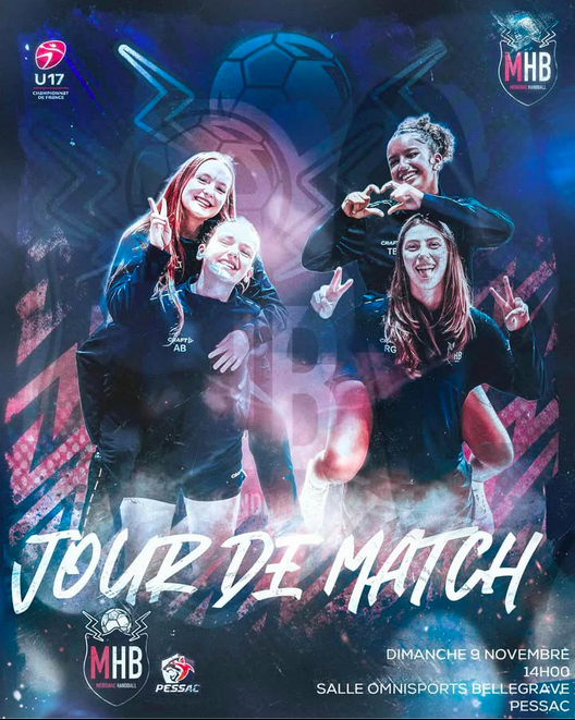 L'affiche - U17 France - J6 - Mérignac chez la voisine