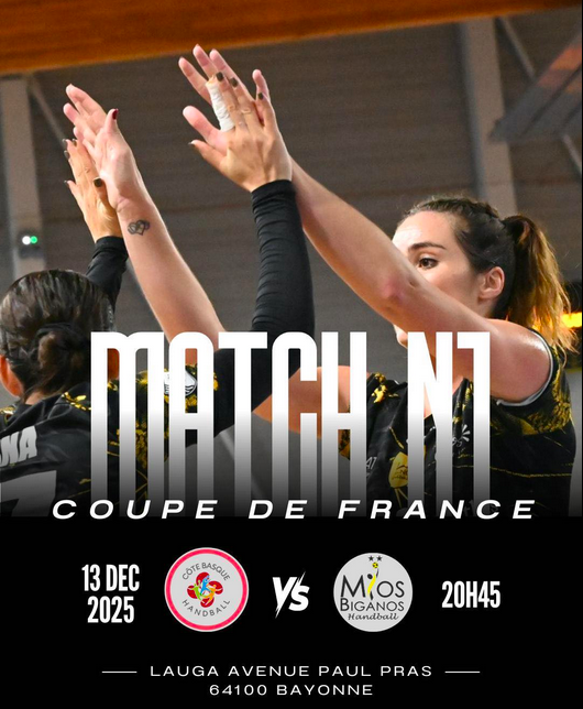L'affiche - Coupe de France fédérale - Tour 3 - Mios en mode basque