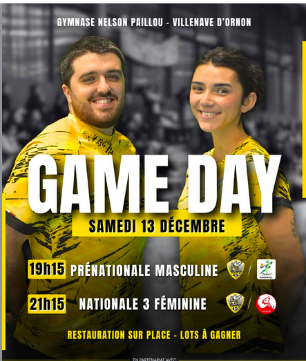 L'affiche - Nationale 3 Territoriale - Poule A - J10 - Villenave face aux Louves