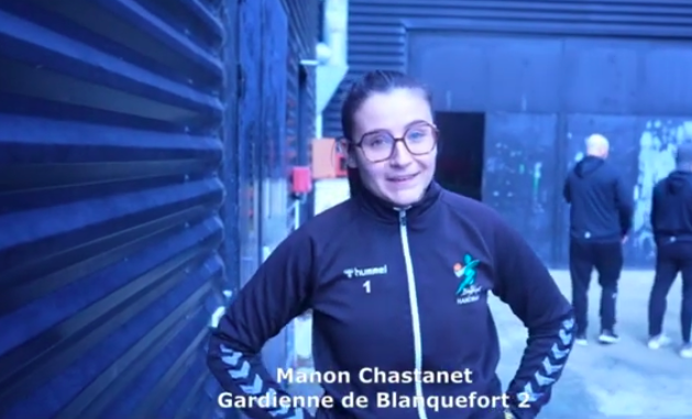 Reportage - Excellence régionale  - Poule B - J11 - Manon Chastanet (ES Blanquefort HB) : "On ne s'est pas rendu le match facile"