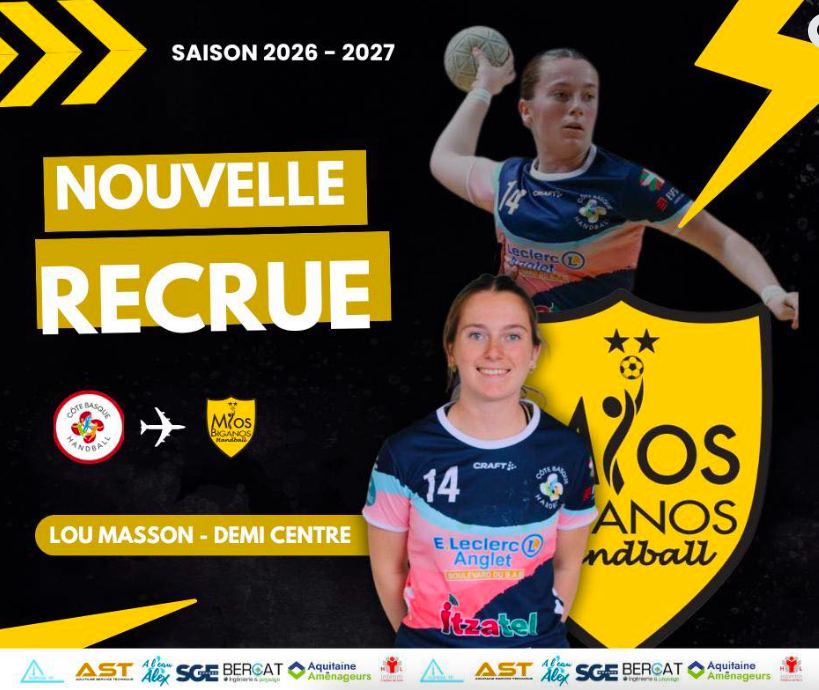 Nationale 1 - Transferts - Lou Masson arrive à Mios-Biganos