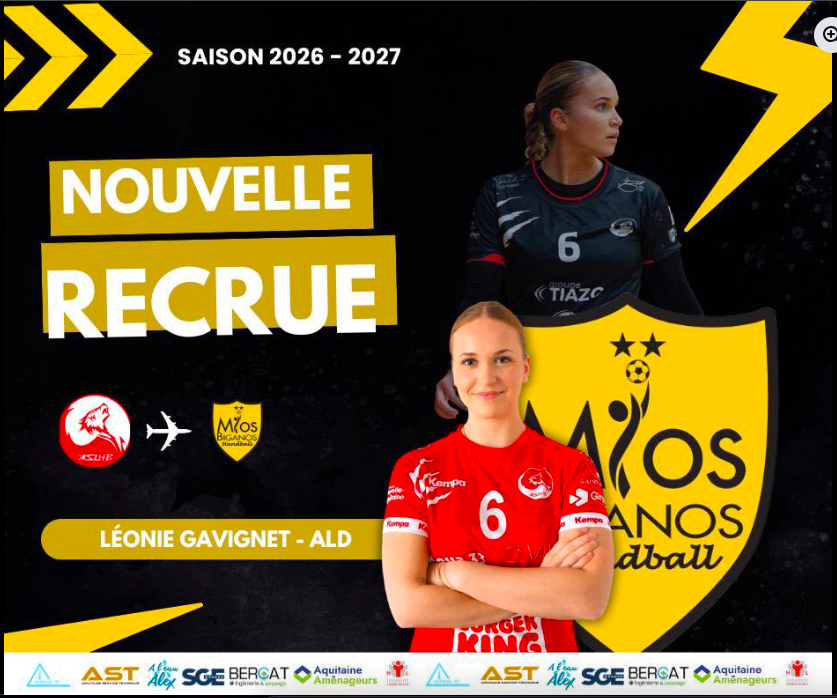 N1 - Transfert - Léonie Gavignet passe de Saint Loubès à Mios Biganos