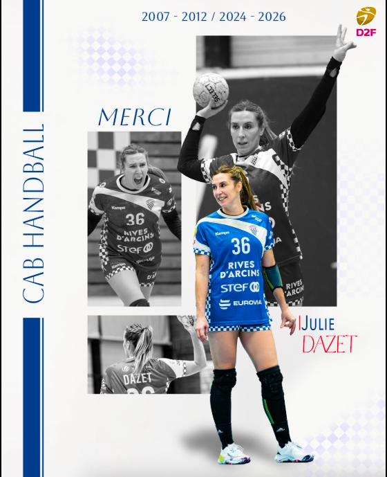D2 - Départs - Julie Dazet (CA Bèglais) se retire