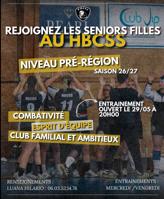 Pré-régionale - Saint Symphorien recherche des joueuses