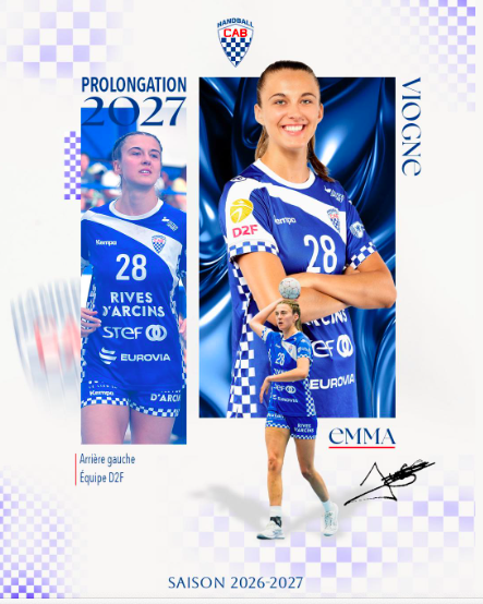 Division 2 - Prolongation - Emma Viogne reste bèglaise