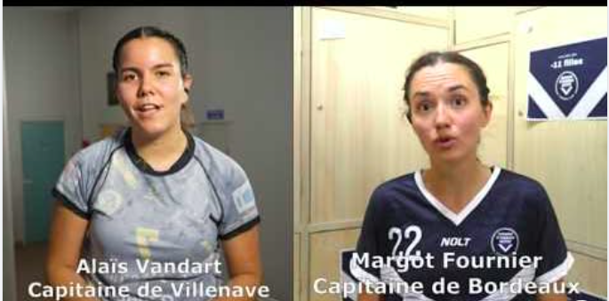 Reportage - Nationale 3 Territoriale - J2 - Alaïs Vandart (Villenave HBC) : "Il fallait leur rentrer dedans" ; Margot Fournier (Girondines de Bordeaux Bastide HC) : " Trop de pertes de balle"