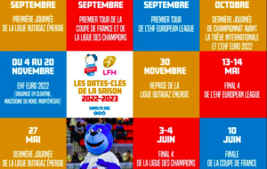 LFH - Les dates clefs de la saison 2022/2023