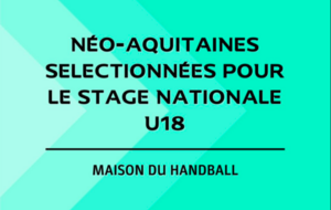 Cinq girondines au stage national U18 