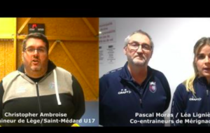 Vidéo - U17 - J10 - Christopher Ambroise (Lège/Saint Médard) : 