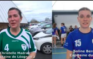 Reportage - Pré-régionale - J16 - Christelle Madray (Léognan HB) :  on les a fatiguées  ; Soline Bergey (HBC Barpais) :  Un match compliqué 