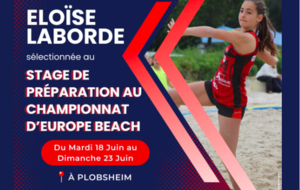 Beach Handball - Eloise Laborde (Lège Cap-Ferret) sélectionnée 