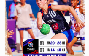 Beach Handball  - Euro U16 - Les Bleues et les Girondines Elza Gorie et Héloise Laborde vice-championnes d'Europe