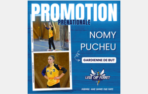 Prénationale - Lège Cap-Ferret - Promotion pour Nomy Pucheu 