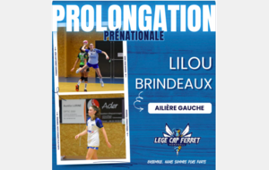 Prénationale - Lilou Brindeaux prolonge 