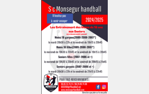 La reprise au SC Monségur 