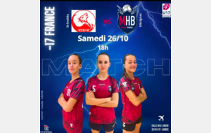 L'affiche - U17 - Poule 1 - J6 - Ca s'annonce encore serré !!