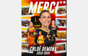 N1 - Chloé Demons (CM Floirac Cenon HB) se met en réserve