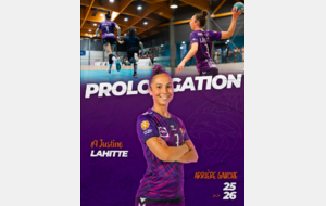 D2 - SPUC - Justine Lahitte prolonge chez les Violettes 