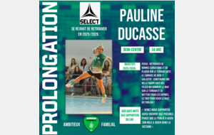Excellence régionale - Léognan HB - Pauline Ducasse l'expérience parmi les jeunes 