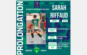 Excellence régionale - Sarah Riffaud prolonge à Léognan 