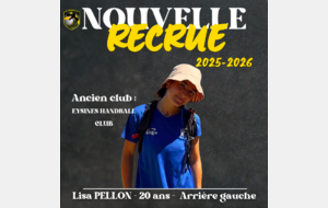 Excellence départementale - Lisa Pellon nouvelle saint-médardaise 