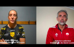 Reportage - N1 - J4 - Aude Enrique (US Mios Biganos HB) : &quot;Une bonne défense&quot; ; Fabrice Ladevèze (Saint Loubès HB) : &quot;Elles se sont accrochées&quot;