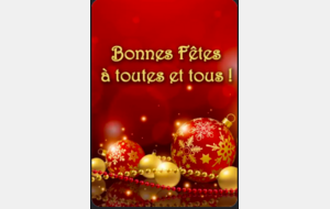 Bonnes fêtes de Noël et de fin d'année