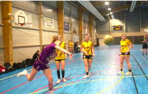 Highlights - Prénationale - Poule A - J17 - Caroline Roussel (Canéjan HBC) reçue 5 sur 5