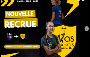 Nationale 1 - Transfert - Charlotte Des Touches revient à Mios