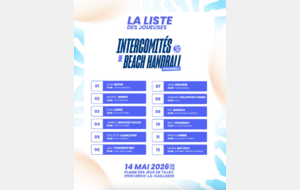 Beach Handball - Les intercomités