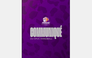 D2 - Stade Pessacais UC HB - Communiqué