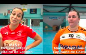 Reportage - Excellence régionale - Poule A - J2 - Mélissa Bergey (Stade Langonnais HB) : "On ne lâche jamais" ; Maêlle Paponnaud (SAG Cestas HB) : "On s'attendait à gagner"