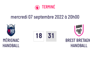 LFH - J2 - MERIGNAC HANDBALL / Brest Bretagne Handball 