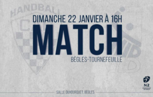 N2 - P1 - J12 - CA BEGLAIS HANDBALL / Tournefeuille Handball 