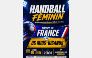 Equipe de France Universitaire / US Mios Biganos HB