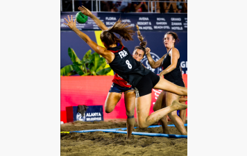 Beach Handball - Euro - les Françaises 8èmes 