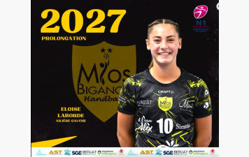Nationale 1 - Prolongation - Eloise Laborde prolonge à Mios Biganos.