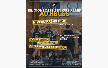 Pré-régionale - Saint Symphorien recherche des joueuses