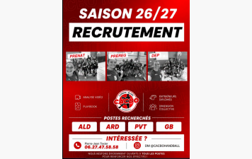 Recrutement à Carbon Blanc