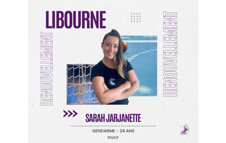 Libourne - Prénationale : Sarah Jarjanette reste Libournaise