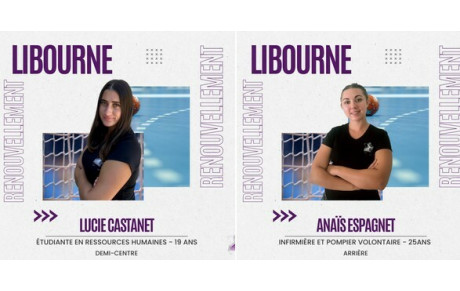 Libourne (Prénationale présente Lucie Castanet et Anaïs Espagnet