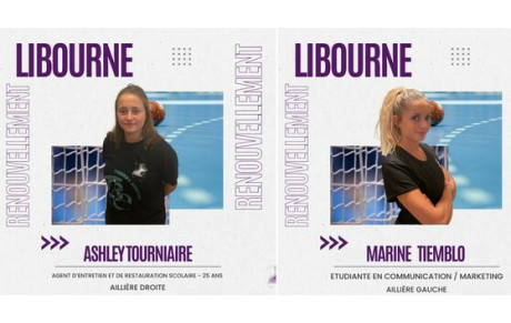 Libourne - Prénationale : l'équipe garde ses 2e et 3e meilleures buteuses