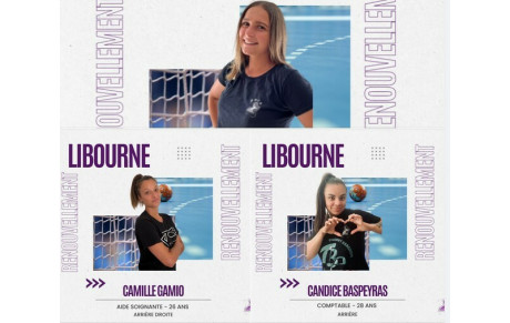 Camille Gamio, Candice Baspeyras, Emma Jaurou toujours Libournaises