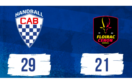 N2 - P1 - J2 - Le CAB domine Floirac !