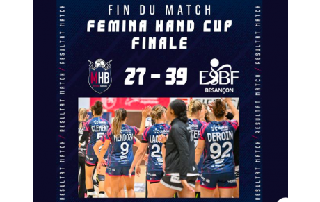 Fémina Hand Cup - Mérignac perd en Finale 