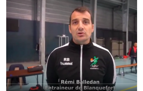 Reportage - N3T - J9 - Rémi Balledan (ESB) : &quot; très content de l'engagement des filles&quot; ; Anaëlle Bauzin (Bruges 33 HB) : &quot;On est à notre place&quot;