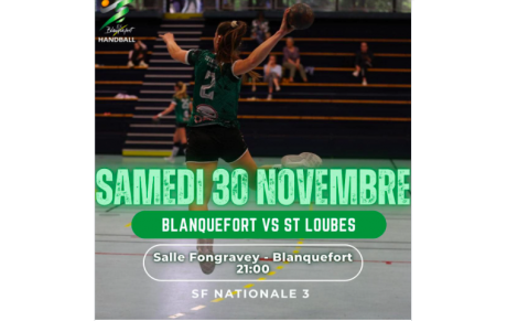 L'Affiche - N3T - J8 - ES Blanquefort HB / Saint Loubès HB 