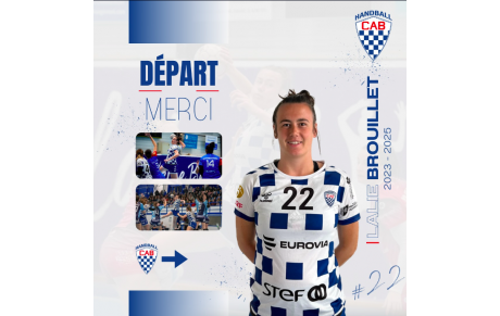 D2 - Lalie Brouillet quitte le CA Bèglais 