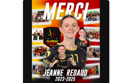 N1 - Jeanne Redaud quitte le CM Floirac Cenon HB 